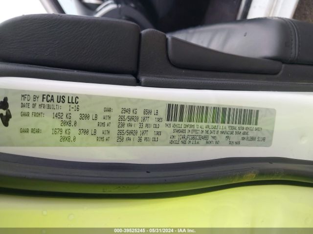 1C4RJFCG6GC324093 Jeep Grand Cherokee High Altitude