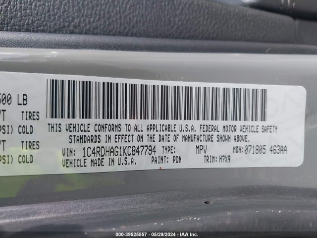 Dodge Durango Sxt Plus Rwd 2019 1C4RDHAG1KC847794 Image 9