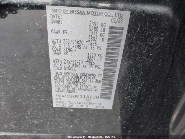 Nissan Murano Platinum Intelligent Awd 2023 5N1AZ2DSXPC118630 Image 9
