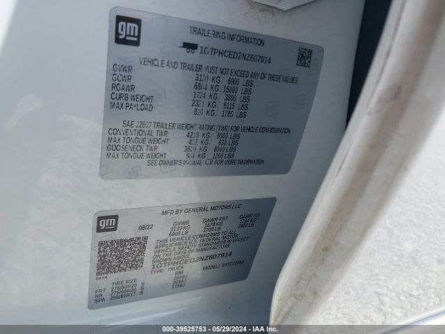 1GTPHCED2NZ607914 GMC Sierra 1500 2wd  Short Box Elevation