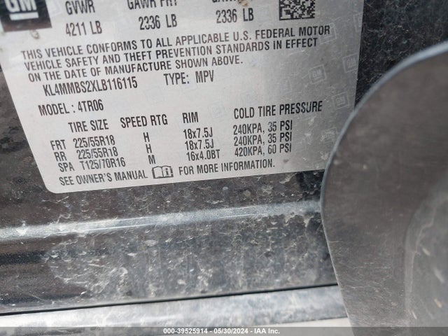 KL4MMBS2XLB116115 Buick Encore Gx Fwd Preferred