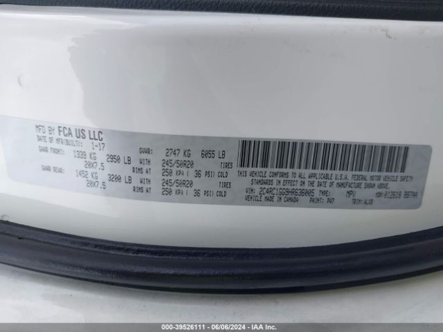 2C4RC1GG9HR636005 Chrysler Pacifica Limited