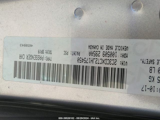 2C3CDXCT2JH175450 Dodge Charger R/t Rwd