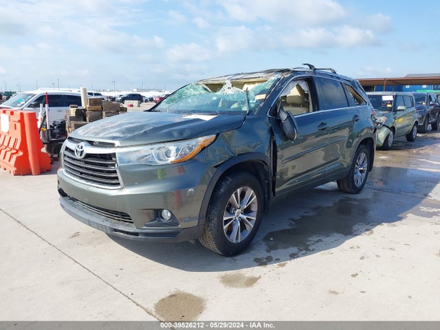 Toyota Highlander Xle V6 2015 5TDJKRFH9FS093882 Image 2