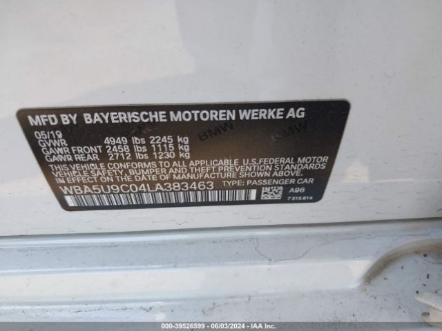 WBA5U9C04LA383463 BMW 3 Series M340i Xdrive