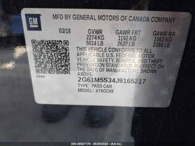 2G61M5S34J9165217 Cadillac XTS LUXURY