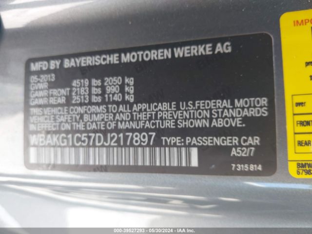 2013 BMW 335IS WBAKG1C57DJ217897 Photo 8