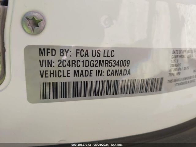 2C4RC1DG2MR534009 Chrysler Voyager Lxi