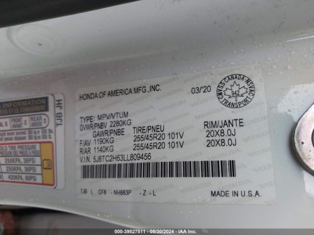 5J8TC2H63LL809456 Acura Rdx A-spec Package