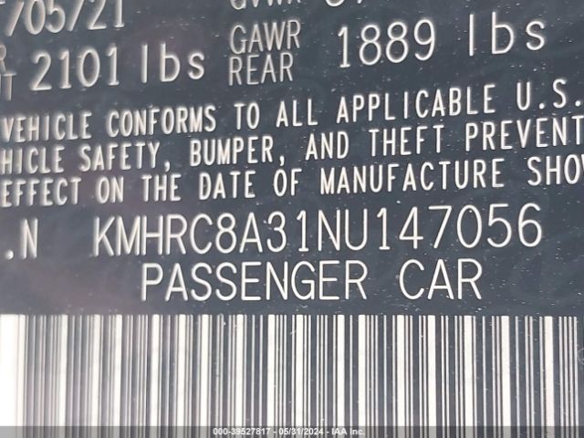 KMHRC8A31NU147056 Hyundai Venue Sel