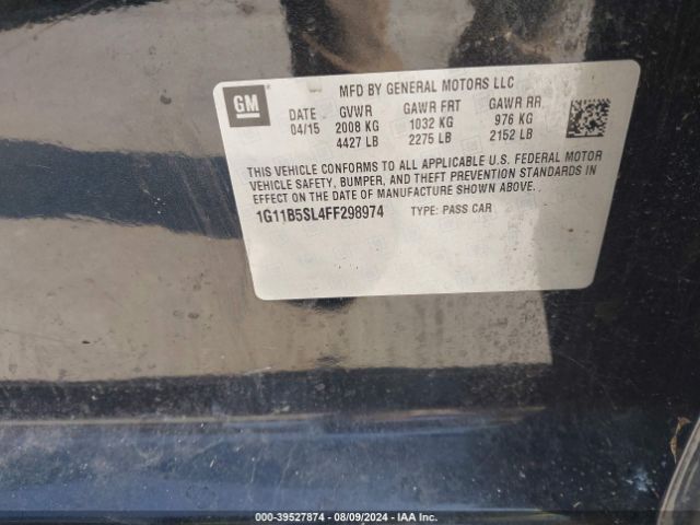 1G11B5SL4FF298974 Chevrolet MALIBU LS