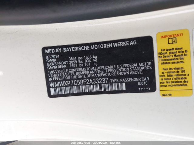 WMWXP7C58F2A33237 Mini Hardtop Cooper S