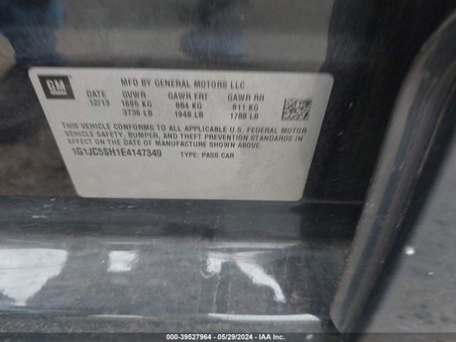1G1JC5SH1E4147349 Chevrolet Sonic Lt Auto