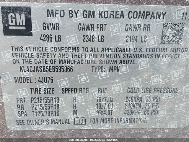 Buick Encore 2014 KL4CJASB5EB595366 Image 9