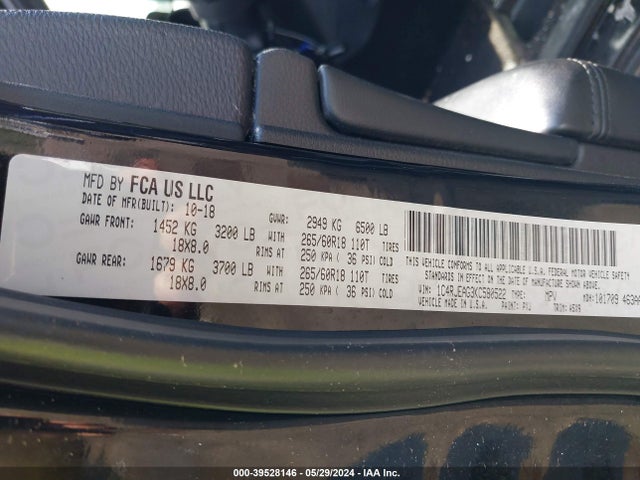 Jeep Grand Cherokee Laredo E 4x2 2019 1C4RJEAG3KC580522 Image 9