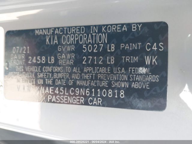 KNAE45LC9N6110818 KIA Stinger Gt1