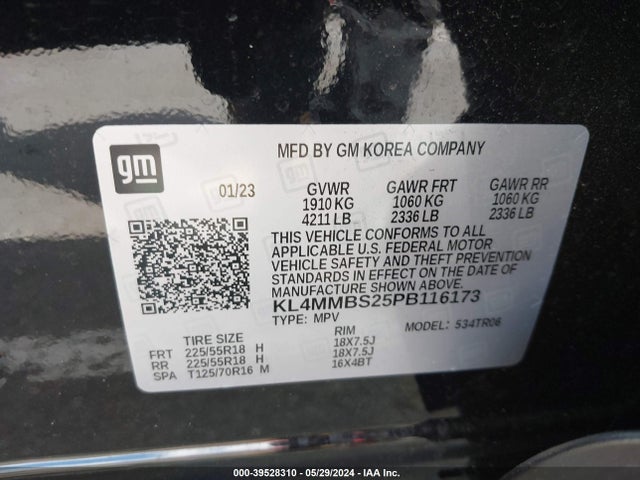 KL4MMBS25PB116173 Buick Encore Gx Preferred Fwd