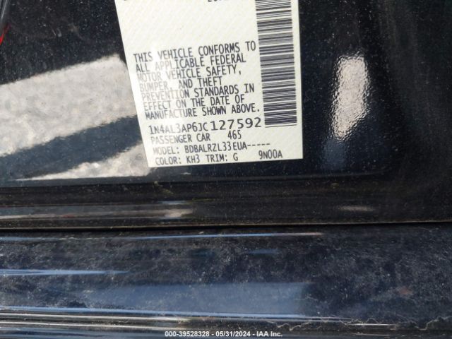 1N4AL3AP6JC127592 Nissan Altima 2.5/s/sv/sl/sr