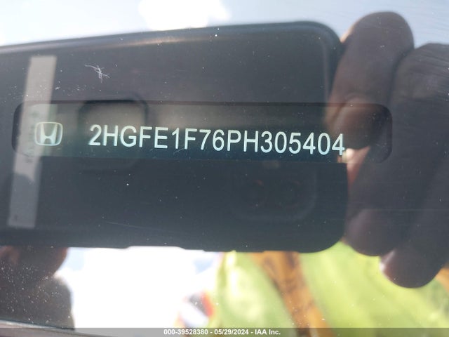 Honda Civic Ex /ex W/o Bsi 2023 2HGFE1F76PH305404 Image 9