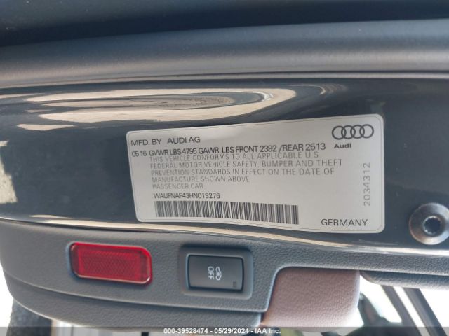 WAUFNAF43HN019276 Audi A4 2.0t Premium