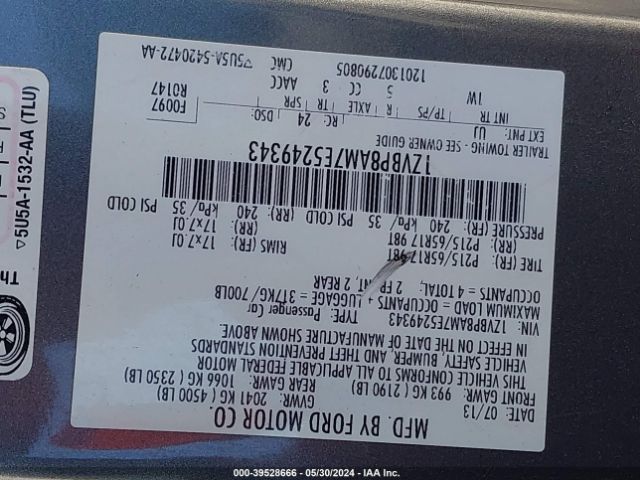 1ZVBP8AM7E5249343 Ford Mustang V6