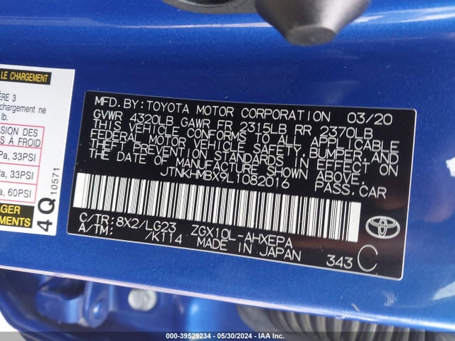 Toyota C-hr Limited 2020 JTNKHMBX9L1082016 Image 9