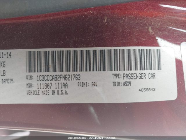 1C3CCCAB2FN621763 Chrysler 200 Limited