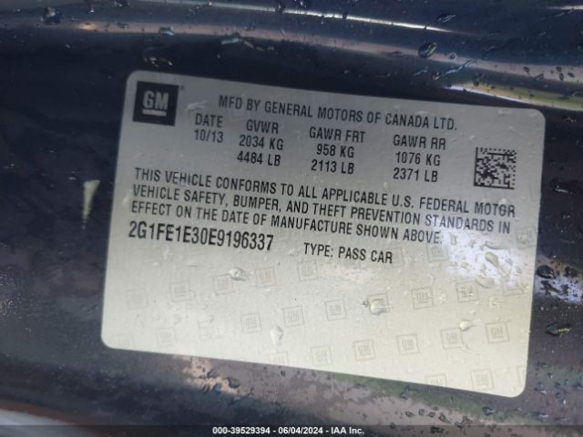 2G1FE1E30E9196337 Chevrolet Camaro 1ls