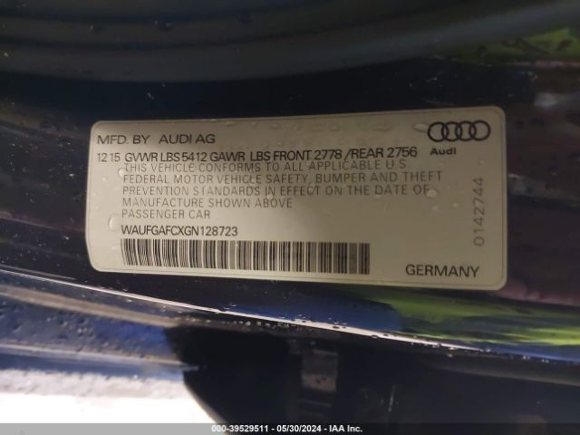 WAUFGAFCXGN128723 Audi A6 3.0t Premium Plus