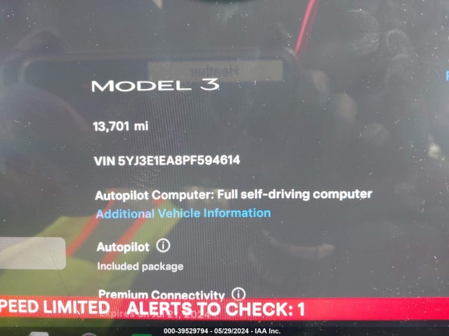 5YJ3E1EA8PF594614 Tesla Model 3 Rear-wheel Drive