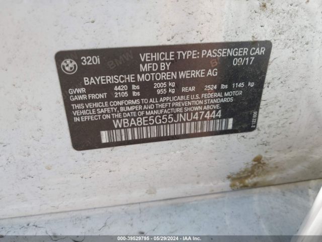 WBA8E5G55JNU47444 BMW 320i Xdrive