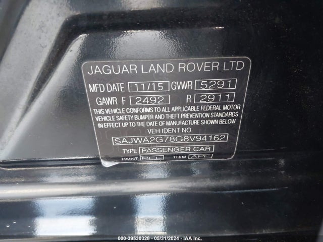 2016 JAGUAR XJ SAJWA2G78G8V94162 Photo 8