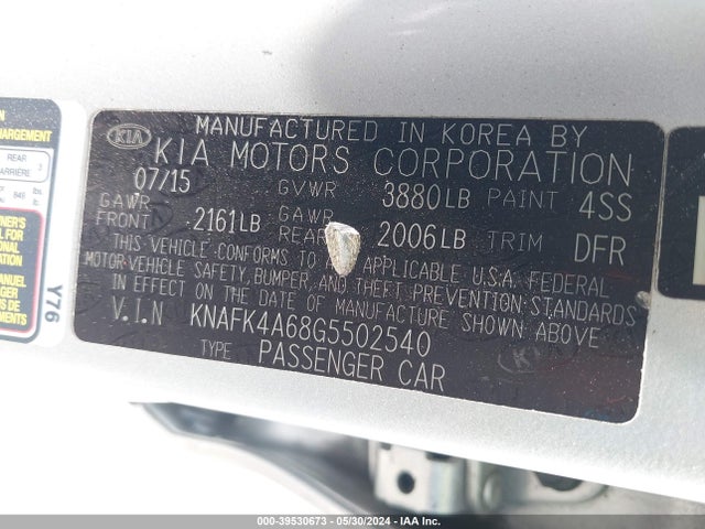 KIA FORTE LX 2016 KNAFK4A68G5502540 Image 9