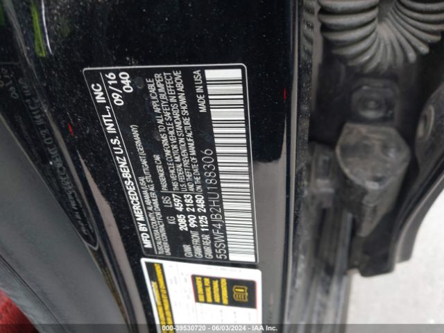55SWF4JB2HU188306 Mercedes-Benz C 300 Luxury/sport