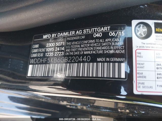 WDDHF5KB6GB220440 Mercedes-Benz E 350