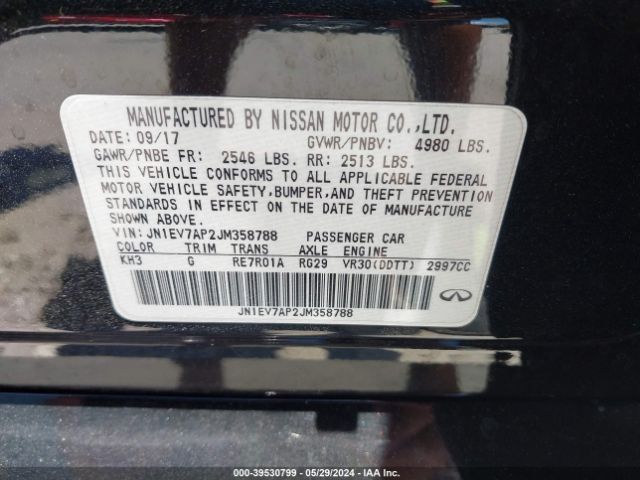 JN1EV7AP2JM358788 Infiniti Q50 3.0t Sport