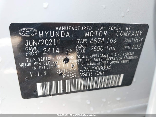 Genesis G70 2.0t Rwd 2022 KMTG34TA7NU088094 Image 9