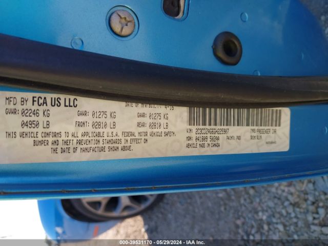 2C3CDZAG6GH225907 Dodge Challenger Sxt Plus