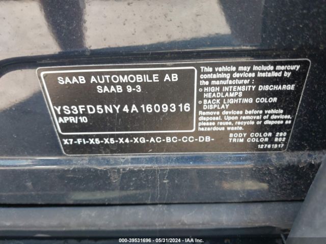2010 SAAB 9-3X YS3FD5NY4A1609316 Photo 8