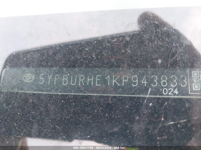 Toyota COROLLA LE 2019 5YFBURHE1KP943833 Image 9