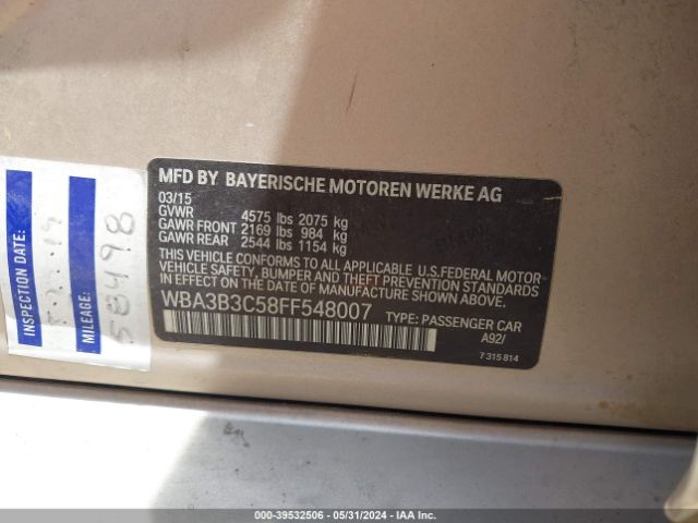 WBA3B3C58FF548007 BMW 328i Xdrive