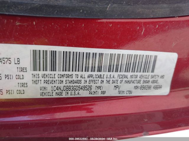 1C4NJDBB3GD549526 Jeep Compass Sport