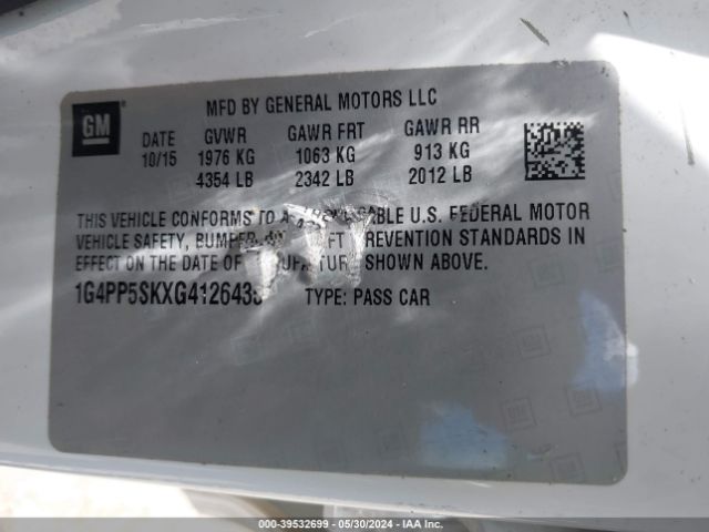 1G4PP5SKXG4126435 Buick Verano