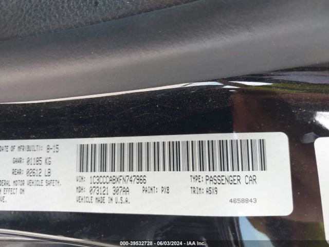 1C3CCCABXFN747966 Chrysler 200 Limited