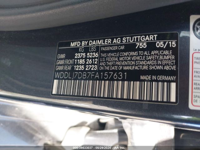 WDDLJ7DB7FA157631 Mercedes-Benz CLS 550