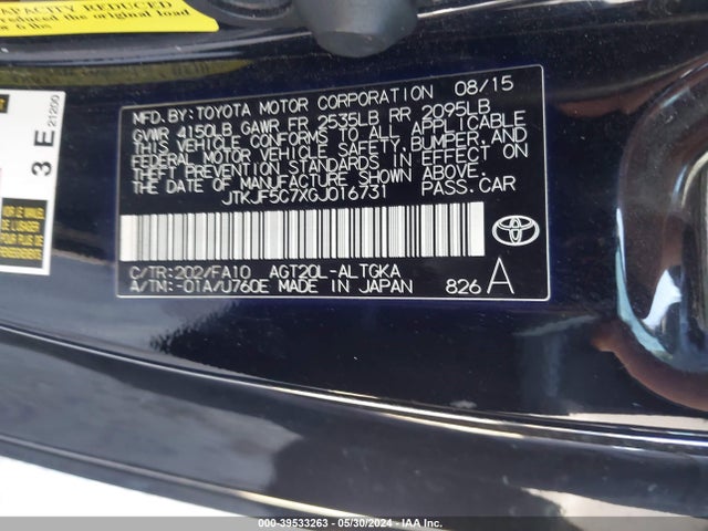 Scion TC 2016 JTKJF5C7XGJ016731 Image 9
