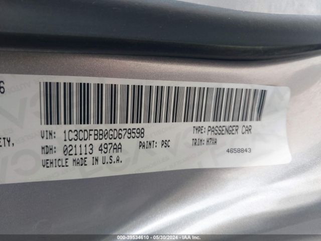 1C3CDFBB0GD679598 Dodge DART SXT