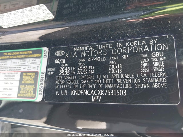 KIA Sportage Ex 2019 KNDPNCACXK7531503 Image 9