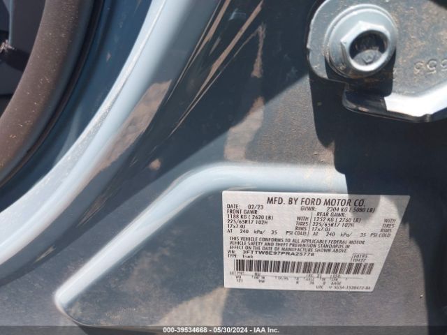 3FTTW8E97PRA25778 Ford Maverick Xl