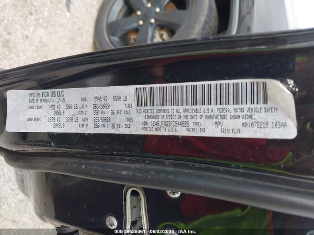 1C4RJEAG3FC944525 Jeep Grand Cherokee Altitude